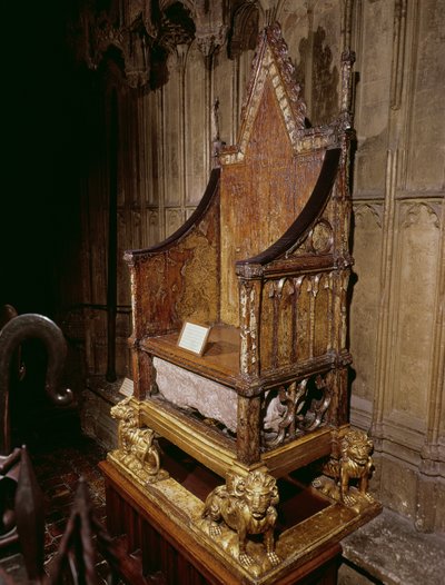 Chaise de couronnement faite pour Édouard Ier par Walter, 1300-01 - English School